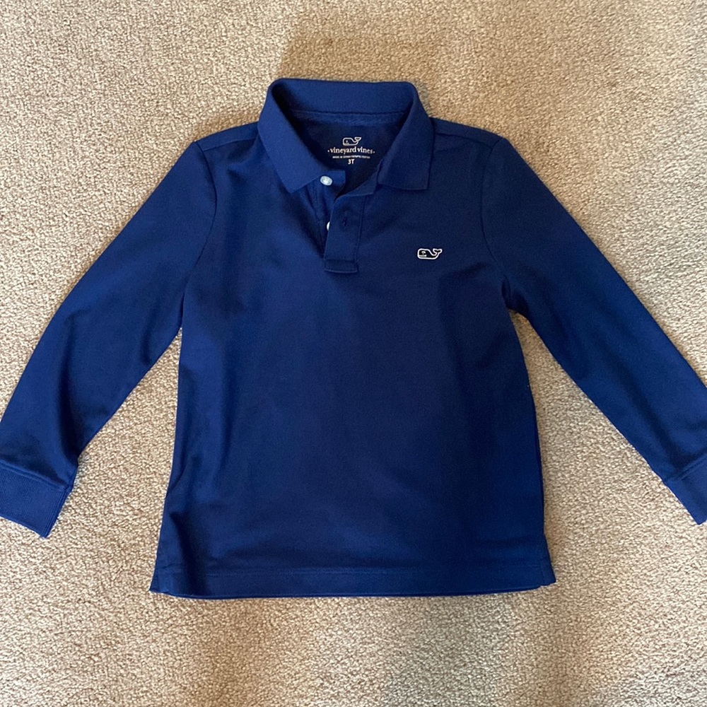Toddler Vineyard Vines Long Sleeve Polo